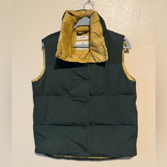 Everlane The Puffer Vest Size Small Re:Down Filled Forest Green - Picture 2 of 7